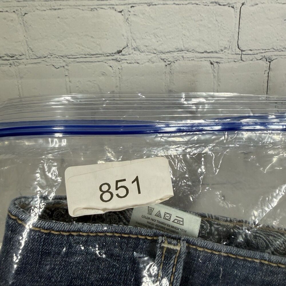 Ariat Real Denim Jeans 33 Blue Western Cowgirl Mid Rise Straight Waistband - Picture 16 of 16